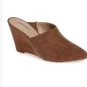 Charles by Charles David Taupe Mule Wedge